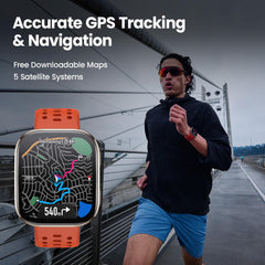 Amazfit Bip 6 primer plano del bisel de aluminio y acabado duradero
