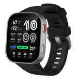 Amazfit Bip Max frontal con pantalla brillante, facilita lectura rápida