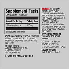 Amazon Elements closeup of a single capsule showing texture and purity benefit