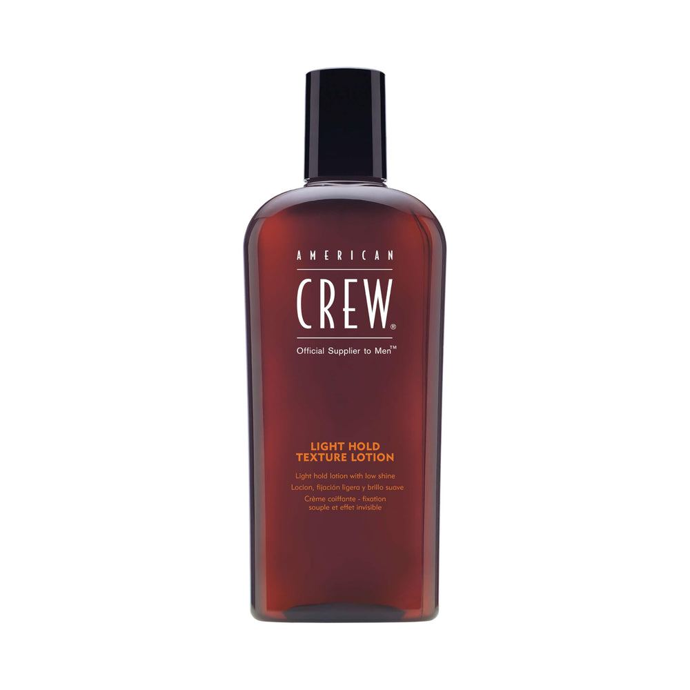 AMERICAN CREW frasco frontal mostrando diseño y capacidad