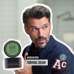 AMERICAN CREW textura cremosa en mano para fácil aplicación y definición