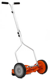 American Lawn Mower frontal rojo mostrando el cuerpo y acabado, corte limpio
