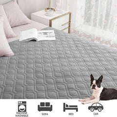 Ameritex mascota descansando en funda protege sofá y facilita limpieza