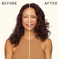 amika rizos definidos y brillantes tras usar la crema