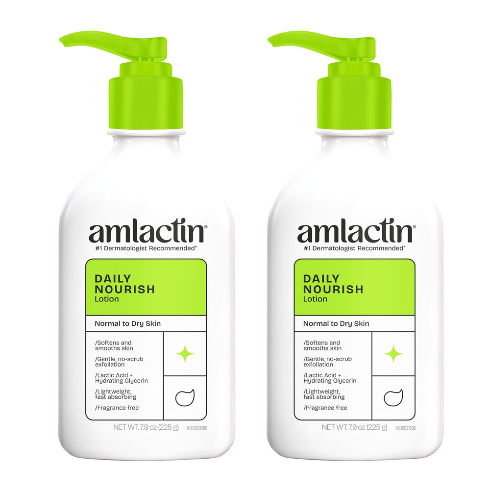 AmLactin frente pack 2 unidades mostrando envases y beneficio hidratante