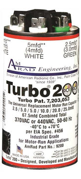 AMRAD Turbo 200 vista frontal de la lata metálica mostrando robustez y ahorro de inventario