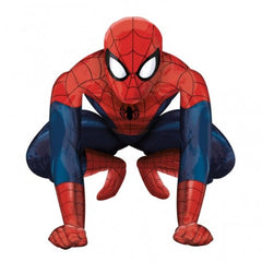 Amscan Spider Man comparación de tamaño con una persona para escala