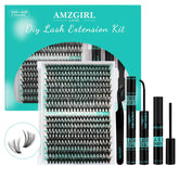 AMZGIRL LASH empaque frontal mostrando kit completo y beneficio de todo en uno