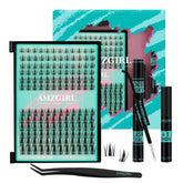 AMZGIRL paquete frontal del kit mostrando 144 clusters y herramientas, ideal para empezar