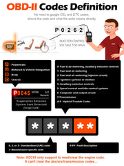 ANCEL AD310 cable y conector OBDII robusto, durabilidad para uso en taller