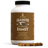 Ancestral Supplements empaque frontal mostrando riñón en cápsulas y beneficio nutricional