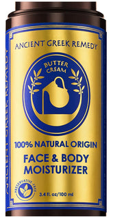 Ancient Greek Remedy envase frontal mostrando etiqueta y beneficio hidratante