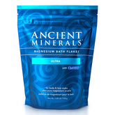 Ancient Minerals paquete frontal mostrando escamas y marca para fácil identificación