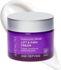Andalou Naturals crema frontal con envase y beneficio hidratante visible