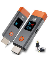 ANJCTDD transmisor frontal mostrando puertos HDMI y facilidad de conexión
