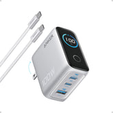 Anker imagen frontal del cargador 100W mostrando diseño compacto y potencia