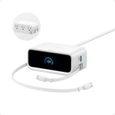 Anker Nano estación frontal mostrando puertos y diseño compacto para organización eficiente