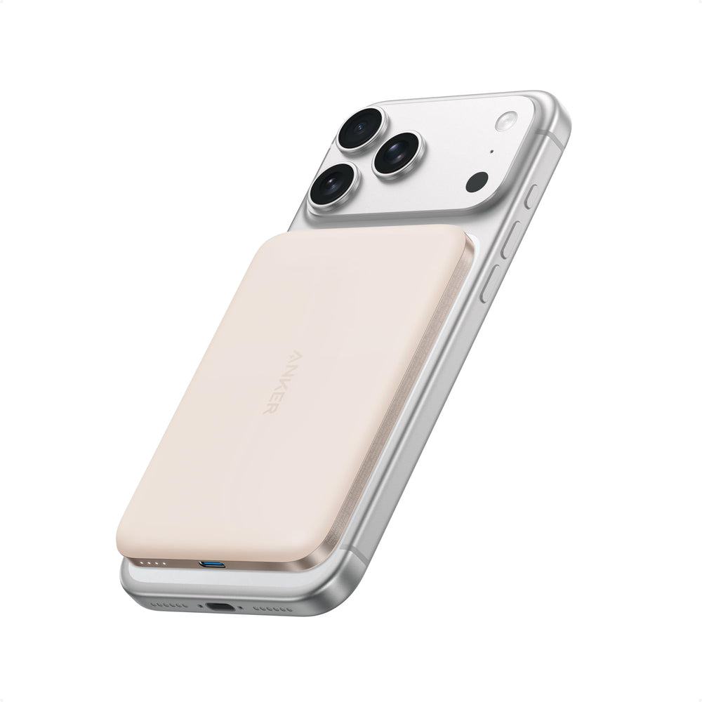 Anker Nano frontal del power bank mostrando el diseño compacto y marca Anker