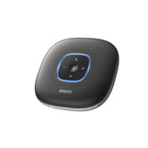 Anker PowerConf vista frontal mostrando altavoz y micrófonos, mejora la claridad de llamadas