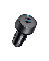 Anker PowerDrive III Duo frontal mostrando diseño compacto y carga rápida