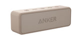 Anker Soundcore 2 frontal mostrando diseño portátil y controles, aporta portabilidad