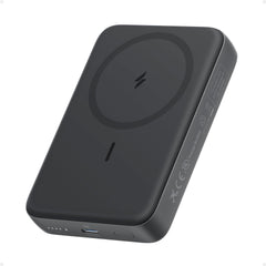 Anker Zolo vista frontal del banco de energía mostrando diseño compacto y magnético