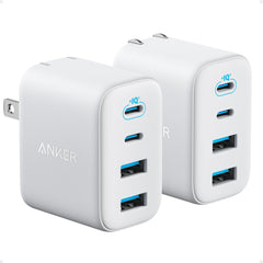 Anker Zolo vista frontal mostrando 4 puertos y carga múltiple