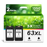 Ankink cartucho 63XL empacado frontal muestra contenido listo para instalar