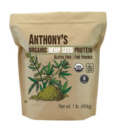 Anthony's envase frontal mostrando etiqueta orgánica y beneficios