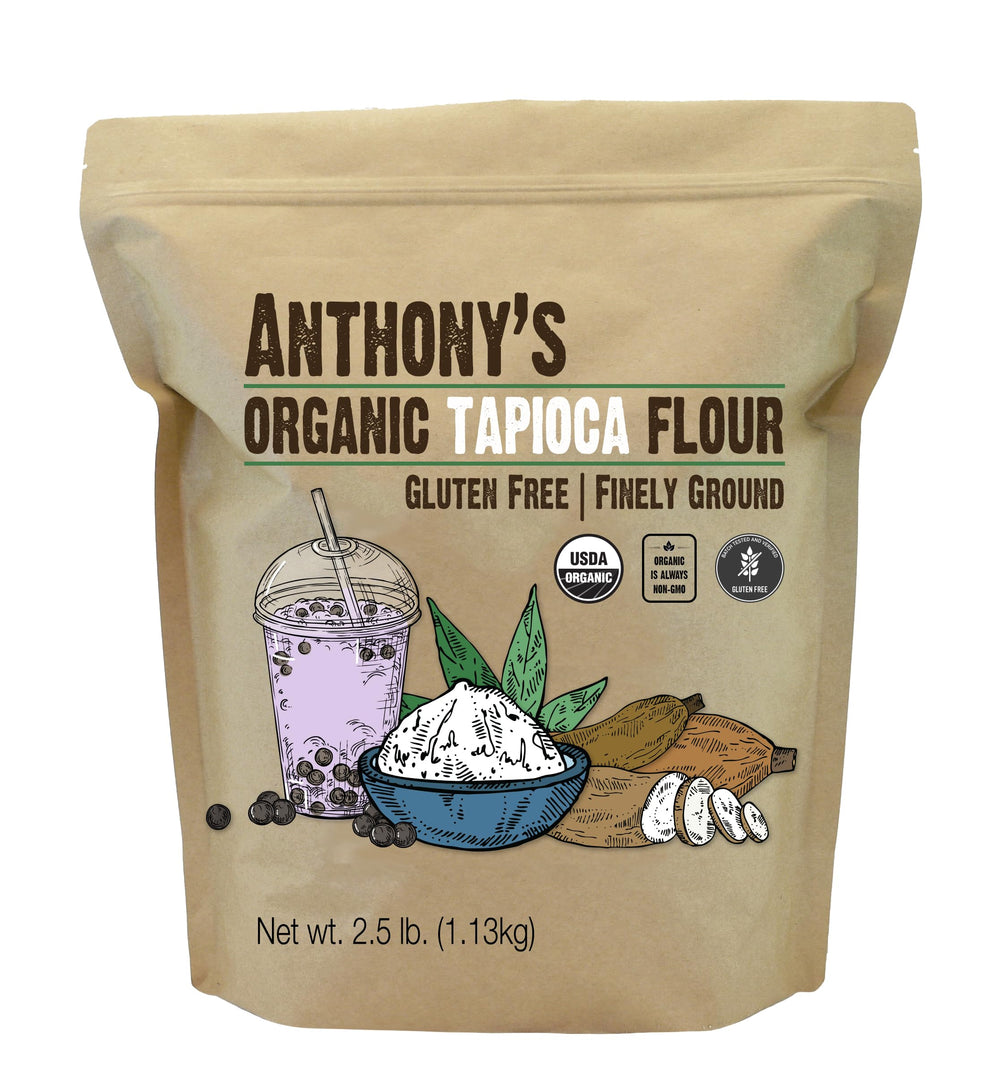 Anthony's paquete frontal de harina de tapioca orgánica, cómodo para uso doméstico