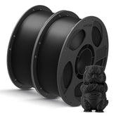 ANYCUBIC bobinas negras frontales muestra pack y presentación clara