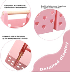 Anyoifax base con orificios y corazón calado para mejor drenaje