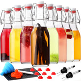 AOZITA juego frontal de 8 botellas con cierre hermético para conservar bebidas