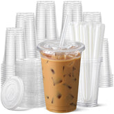 AOZITA vaso frontal 24 oz transparente presentable y durable