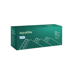 Aquabliss cartucho instalado en cabezal demostrando fácil reemplazo en ducha