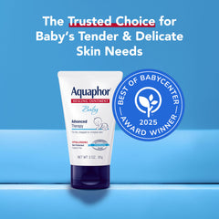 Aquaphor ointment on fingertip demonstrating controlled application and soothing