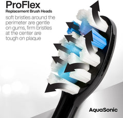 AquaSonic cabezal instalado en mango AquaSonic, encaje preciso y rendimiento