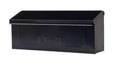 ARCHITECTURAL MAILBOXES vista frontal del Townhouse negro resistente