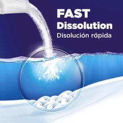 ARIEL detergente en uso dentro de una lavadora logrando limpieza profunda