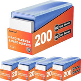 Arjiekwei paquete frontal con 500 fundas rígidas y 500 suaves protegiendo colección