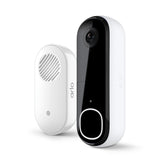 Arlo timbre frontal mostrando diseño y beneficio de videovigilancia clara