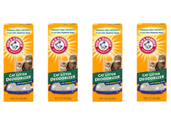 Arm & Hammer vista frontal de caja que muestra tamaño y beneficios