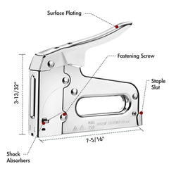 Arrow Fastener ventana visual que muestra el nivel de grapas fácilmente