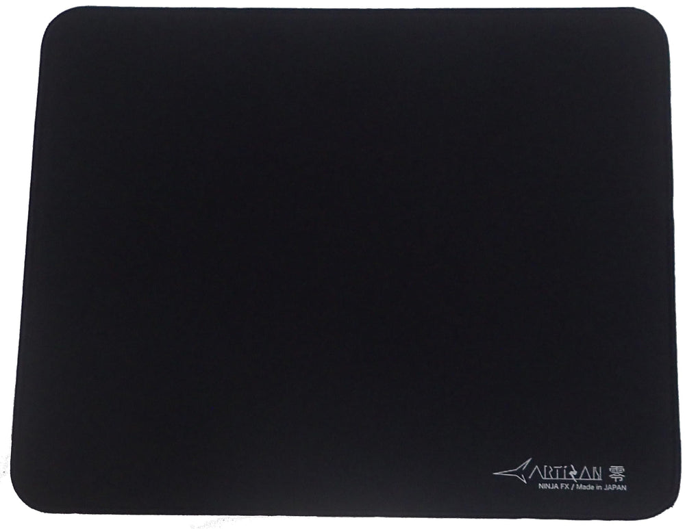 ARTISAN Zero vista frontal del producto con acabado negro y beneficios de control