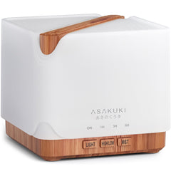 ASAKUKI vista frontal del difusor 700 ml con diseño compacto y capacidad