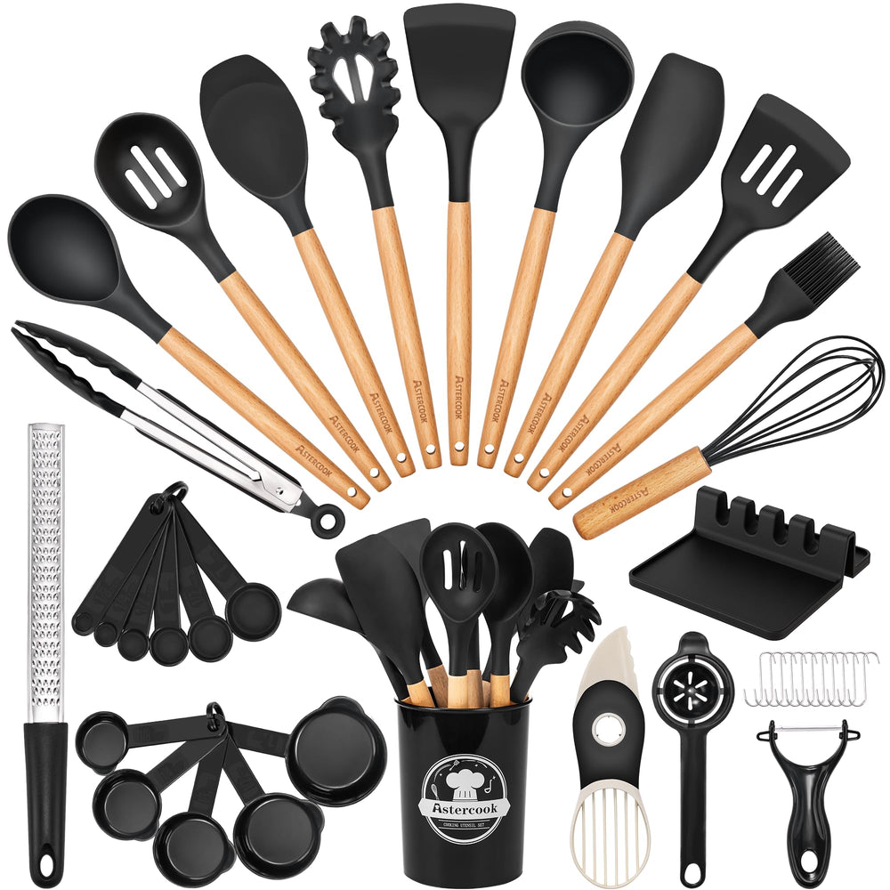 Astercook frente del set 39 piezas mostrando variedad y orden, solución completa