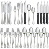 Astercook vista frontal del conjunto 24 piezas con brillo y equilibrio