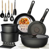 Astercook conjunto frontal completo mostrando piezas y versatilidad