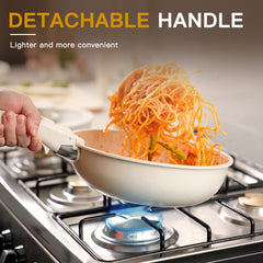 Astercook mango desmontable en primer plano con bloqueo seguro