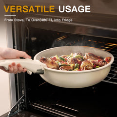 Astercook ollas y sartenes apiladas para ahorro de espacio